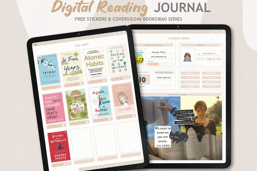 Digital Reading Journal Hyperlink PDF